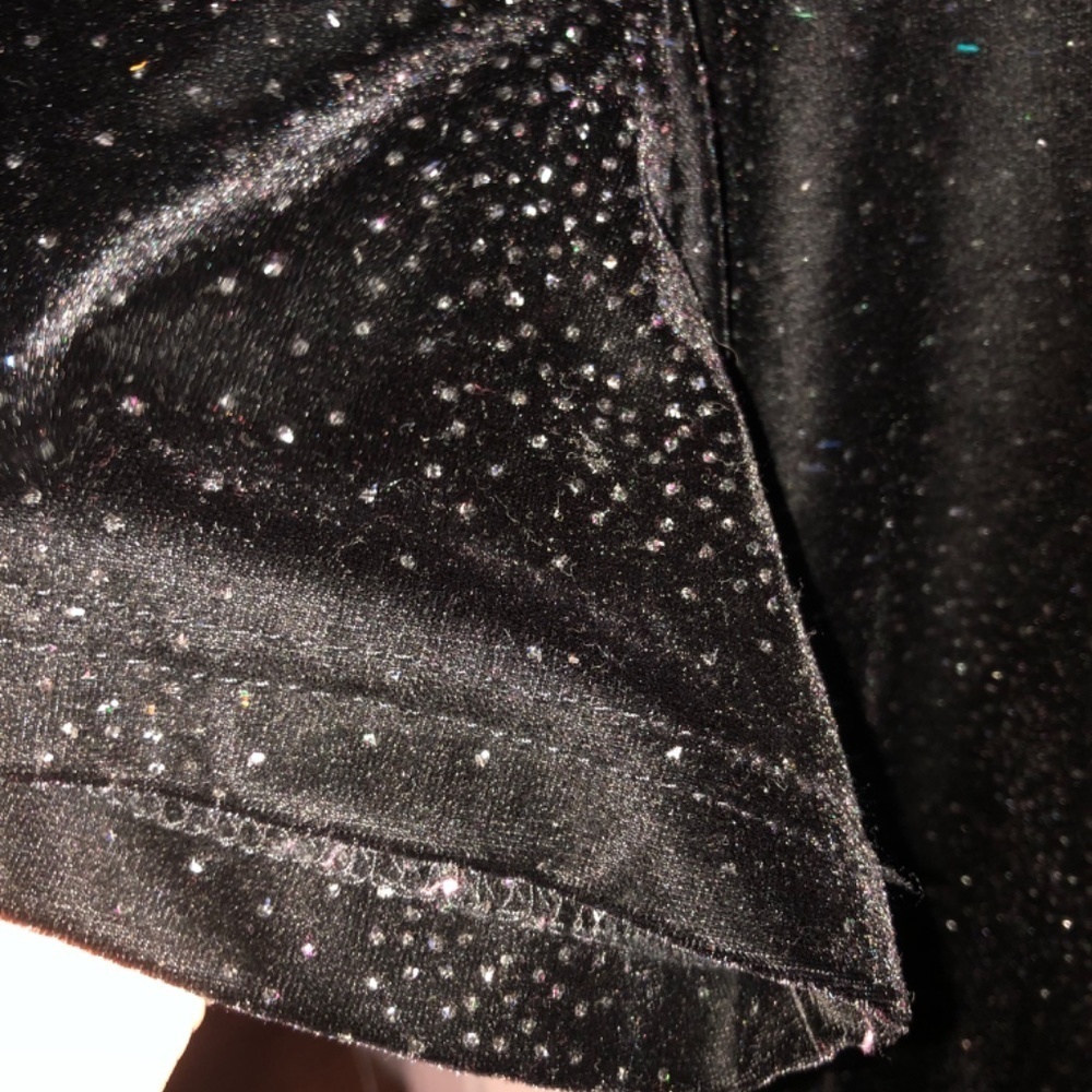 Truly classic basic xl dress, round neck, sparkles, slit, short sleeves - Picture 5 of 7